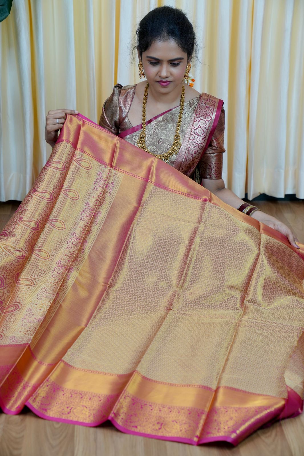 Kanchi semi silk saree🥳✅