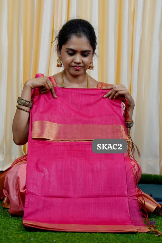 Raw silk sarees with Running Blouse🍄✅