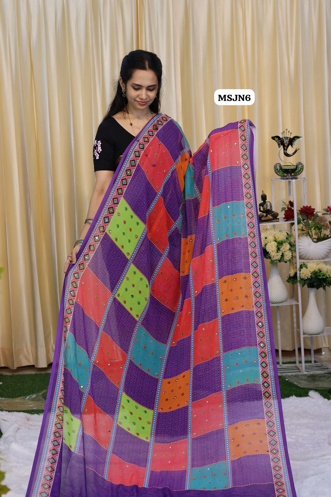 Masakali sarees with mirron work😍😎📚