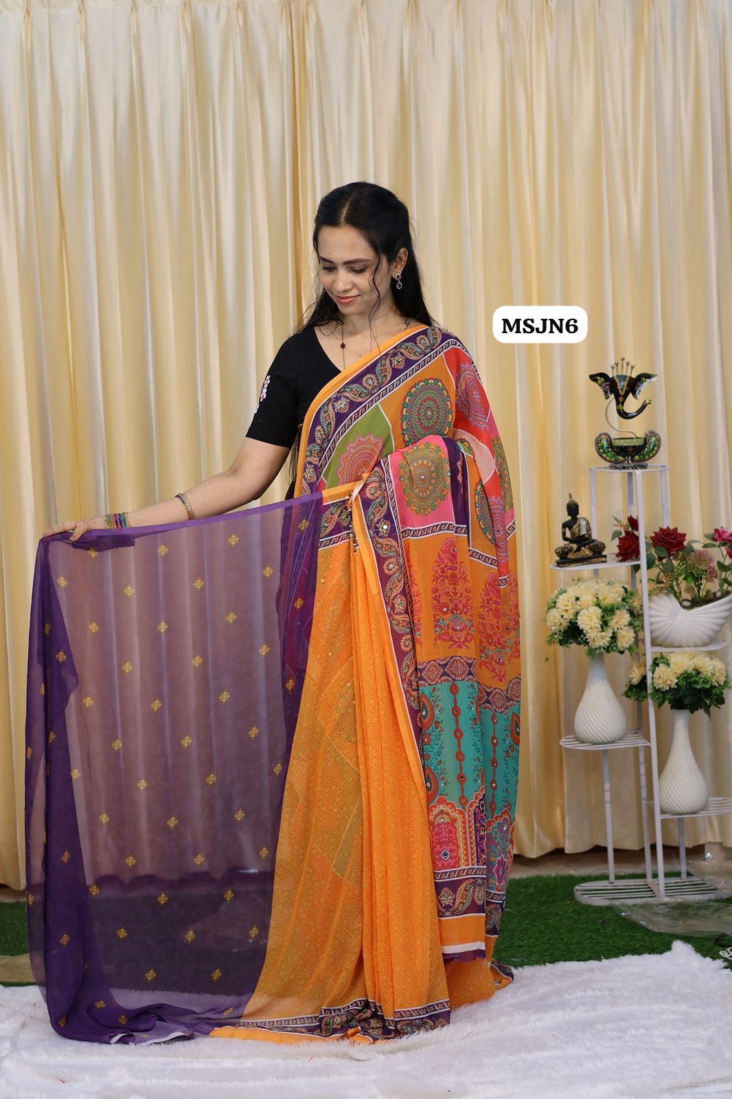 Masakali sarees with mirron work😍😎📚