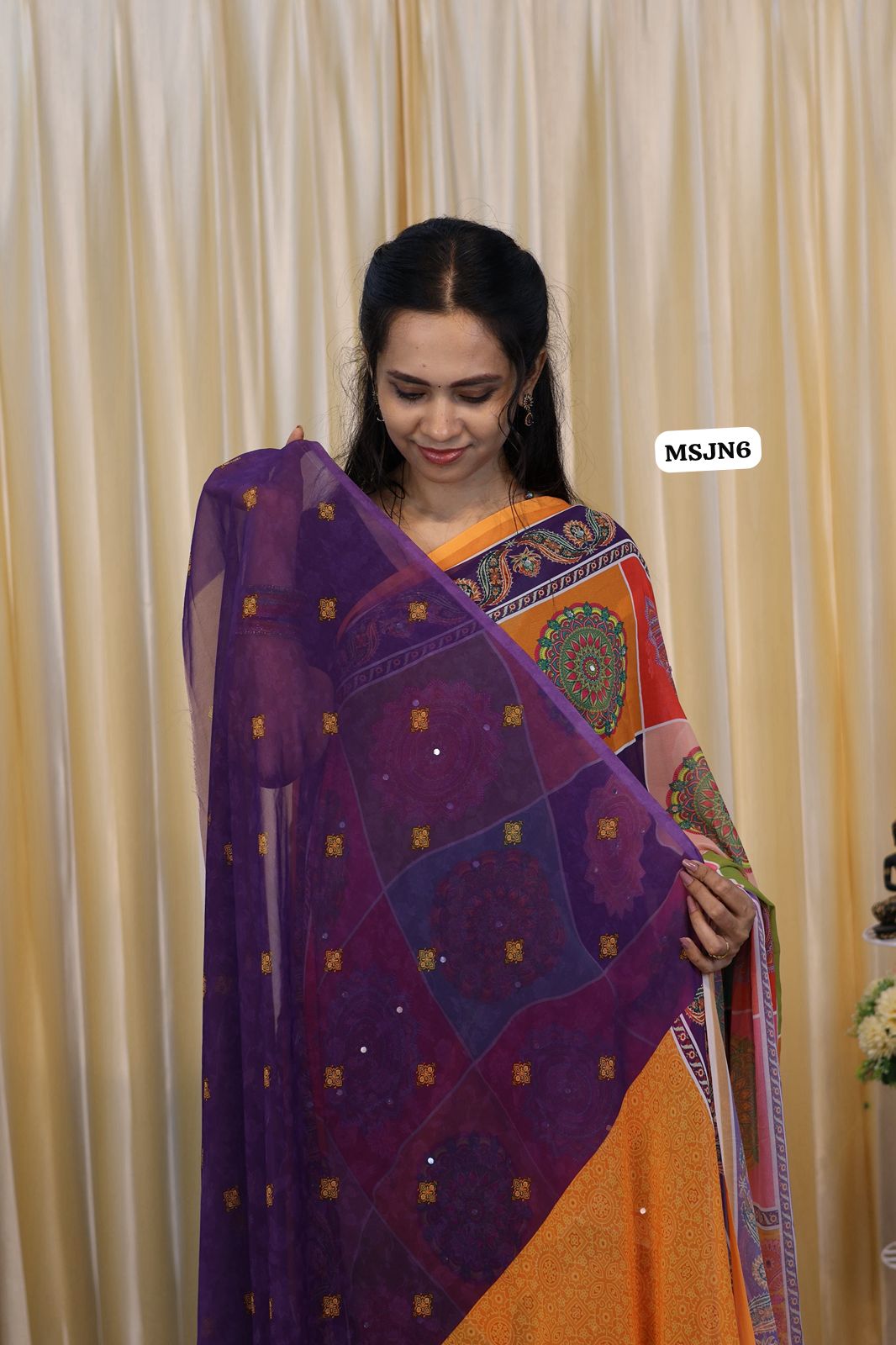 Masakali sarees with mirron work😍😎📚