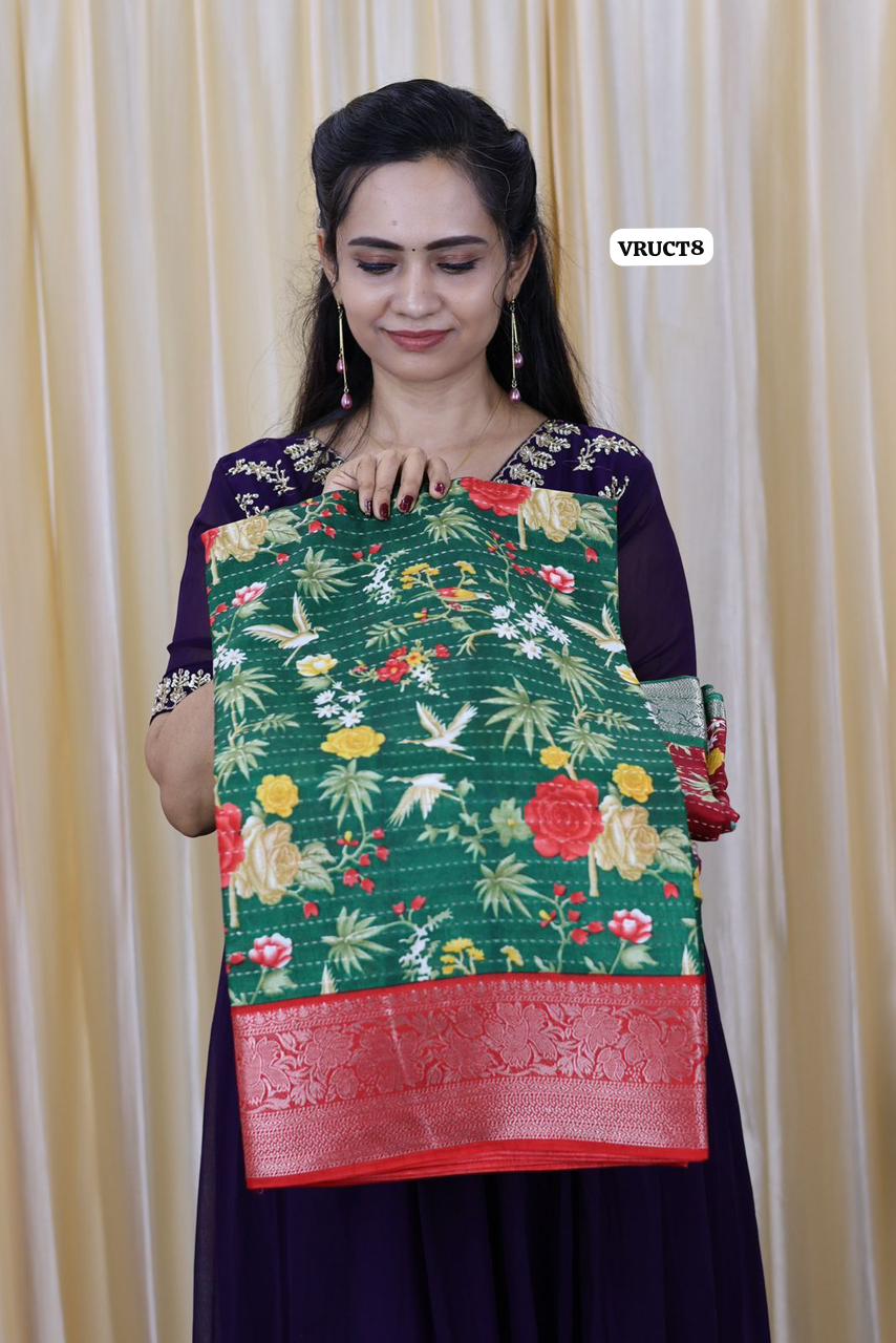 Muslin cotton saree😍Ⓜ️