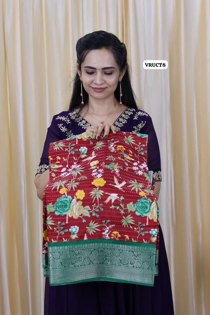 Muslin cotton saree😍Ⓜ️