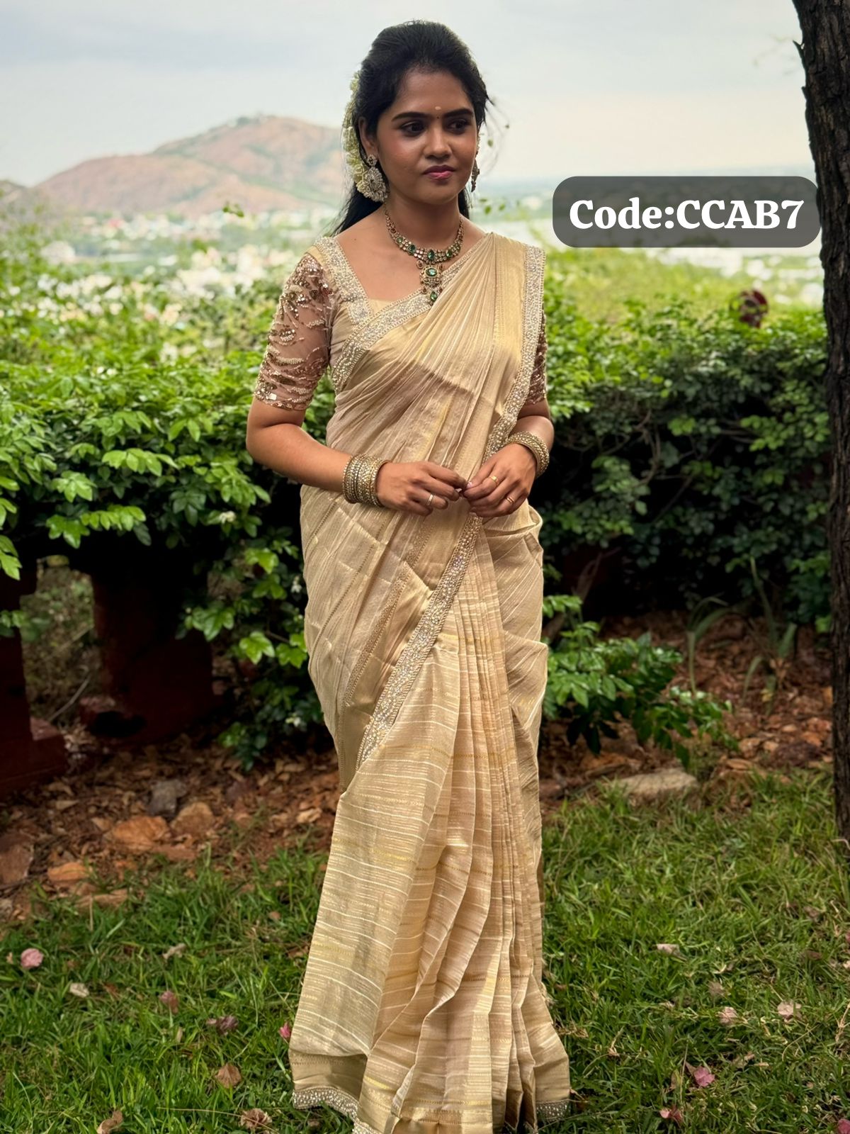 Bridal Tissue silk saree with running blouse 🥳