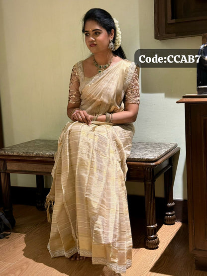 Bridal Tissue silk saree with running blouse 🥳