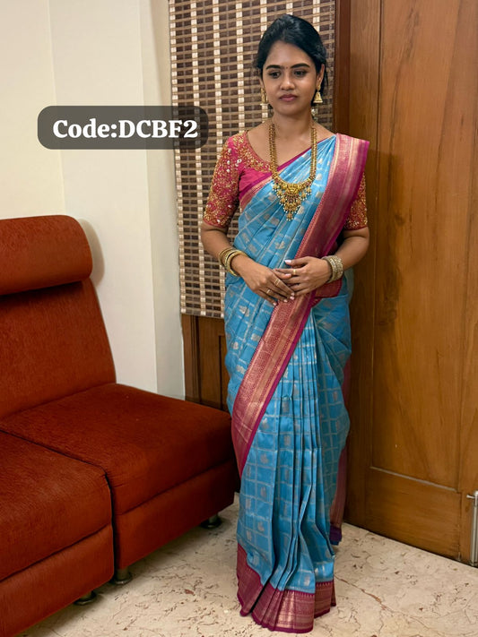 Kanchi semi silk sarees🥰😎📚