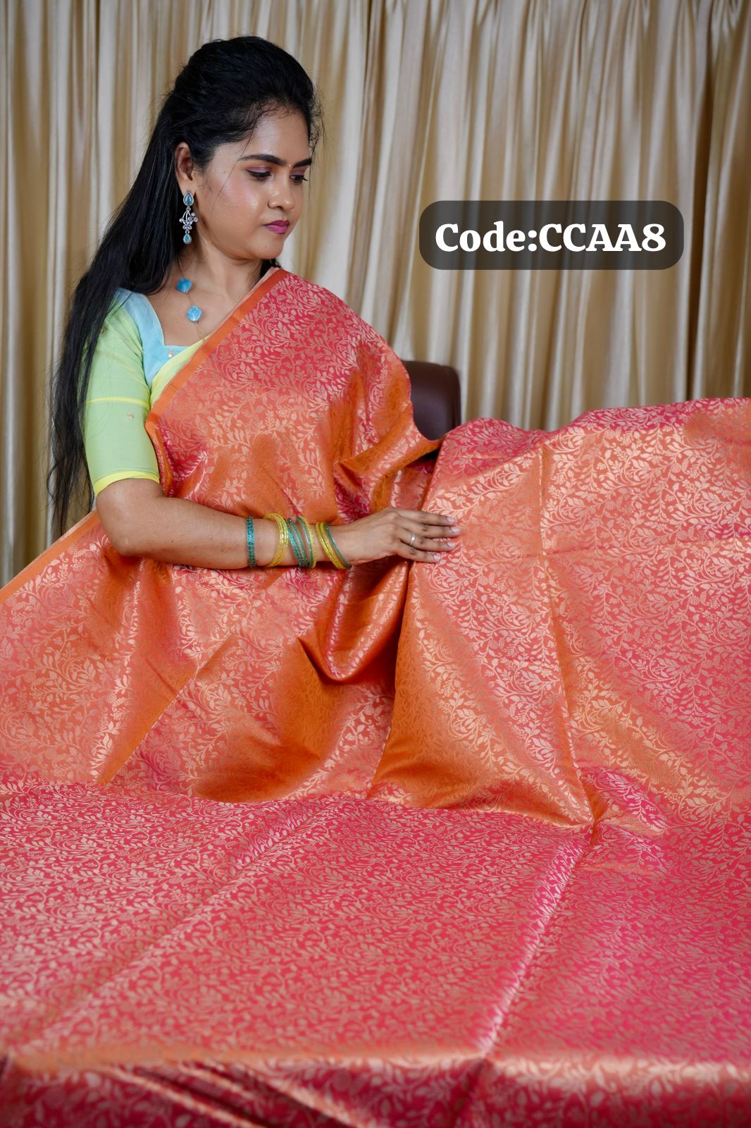 Kanchi semi silk sarees  (Animal figure)🥰😎📚