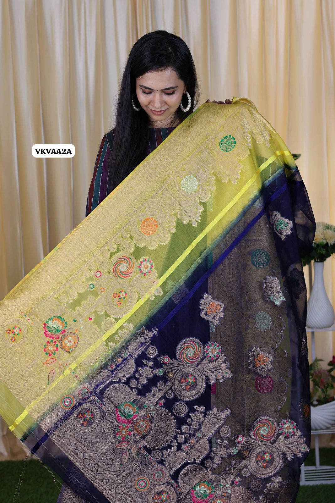 Semi georgette saree🥳