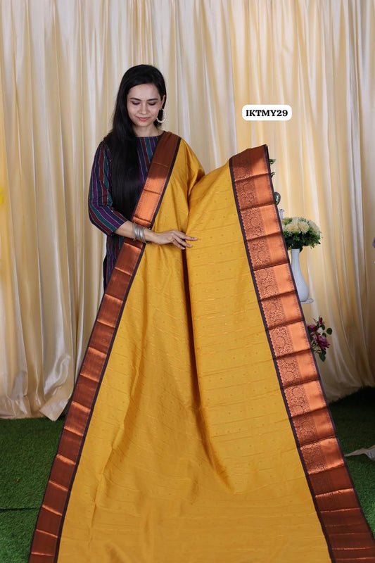 Premium Kanchi semi silk saree🥳
