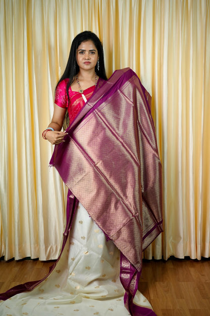 Premium warm silk saree 🥳