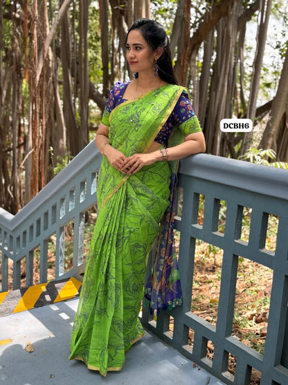 Linen cotton saree-😍😎📚
