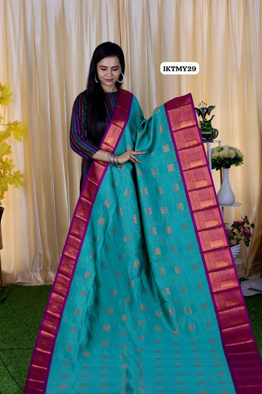 Premium Kanchi semi silk saree❌