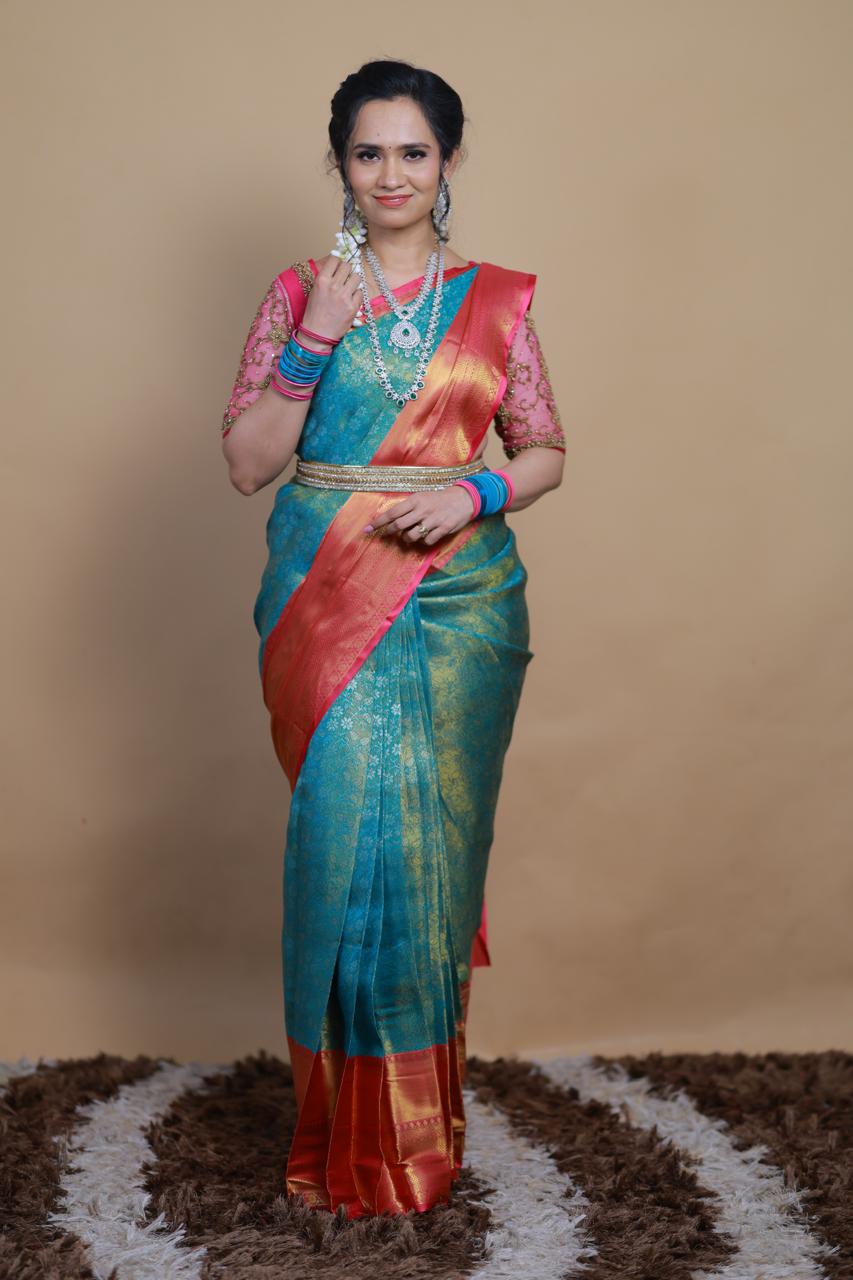 Bridal kanchi semi soft silk saree🥳✅Prebook
