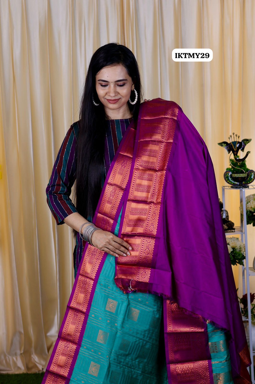 Premium Kanchi semi silk saree❌