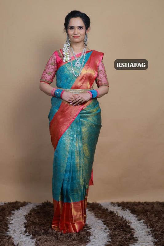 Bridal kanchi semi soft silk saree🥳✅Prebook