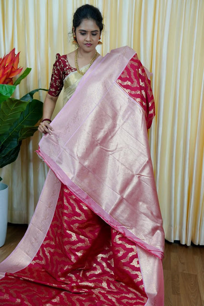 Kanchi semi silk saree🥰😎