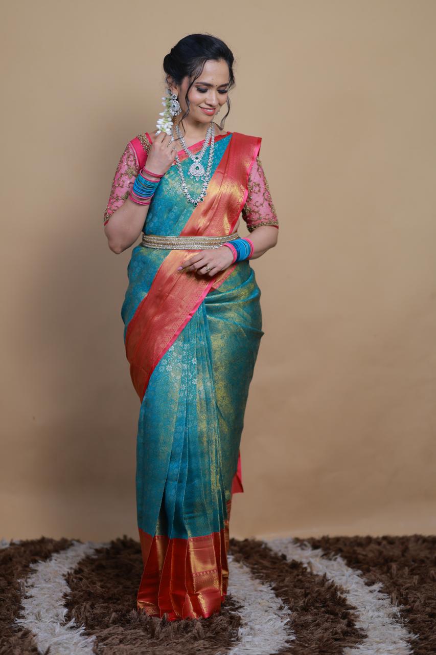 Bridal kanchi semi soft silk saree🥳✅Prebook