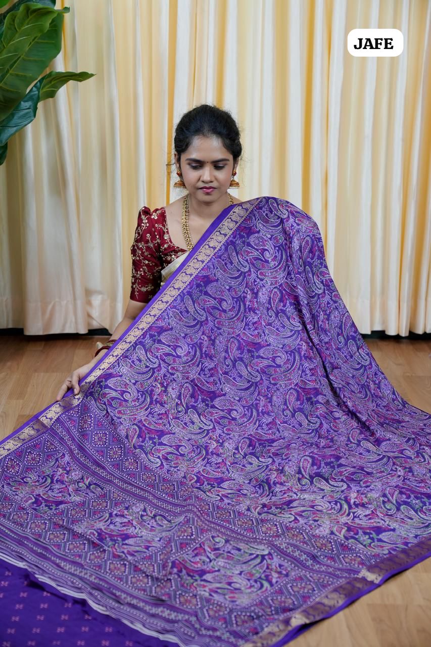 Soft dola silk with Kanchi style border🥰😎