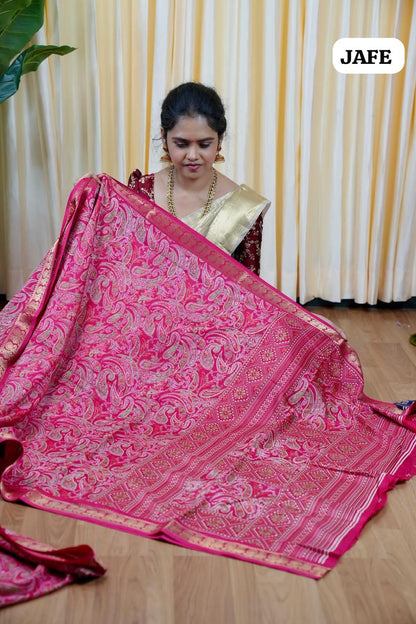 Soft dola silk with Kanchi style border🎁