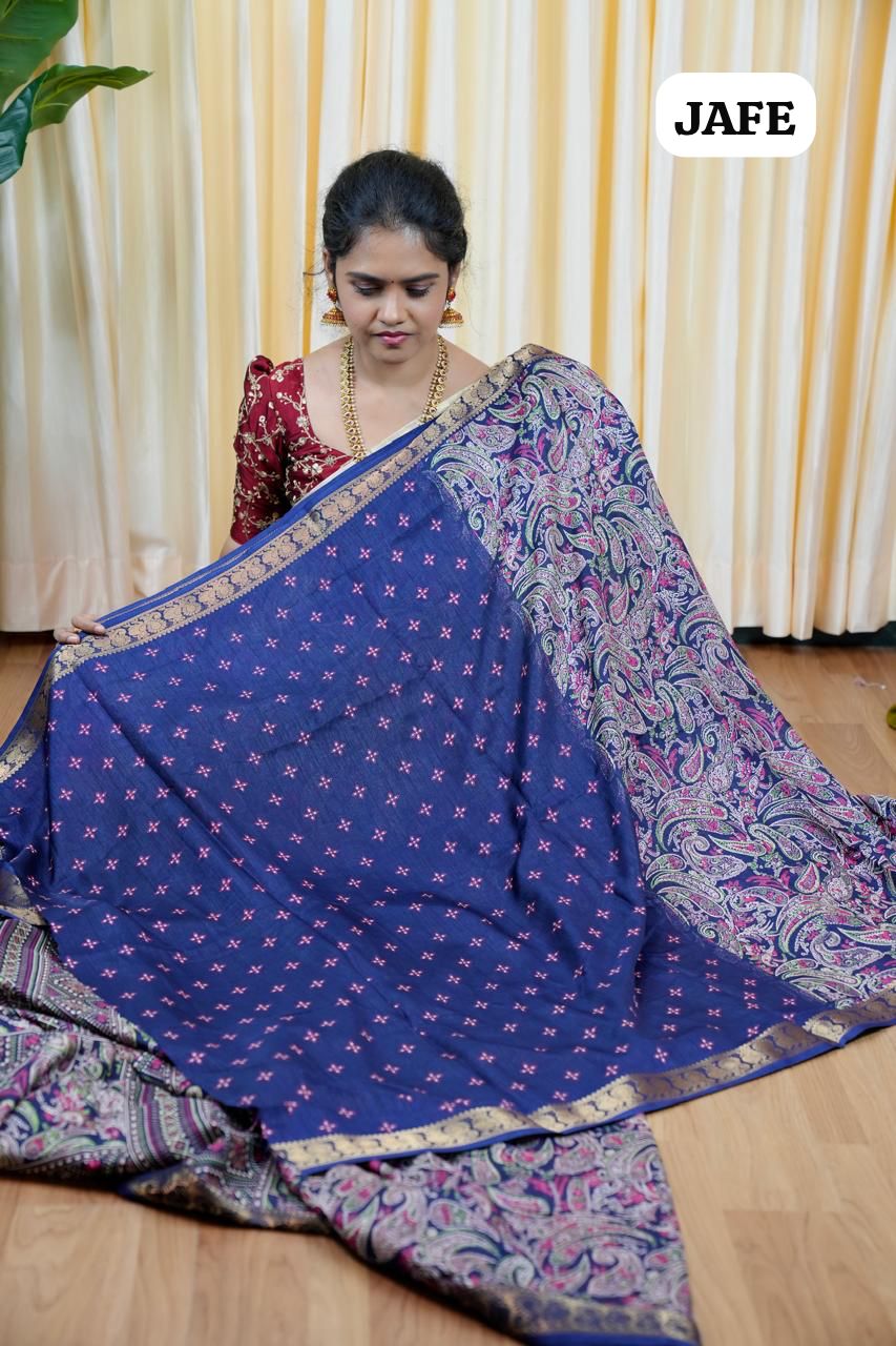 Soft dola silk with Kanchi style border😎🥰