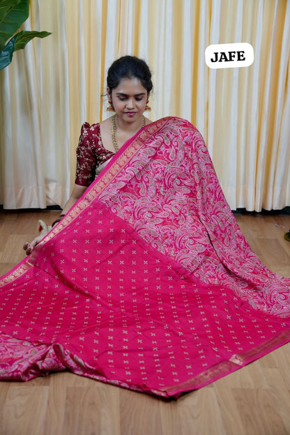 Soft dola silk with Kanchi style border🎁