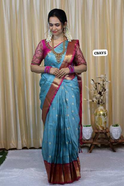 Soft Katan silk saree 🥳