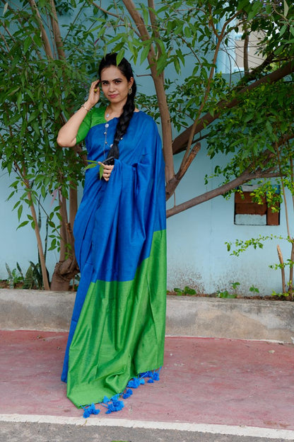 Double shaded kadhi cotton saree🥳