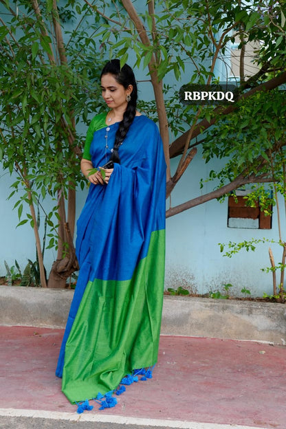 Double shaded kadhi cotton saree🥳