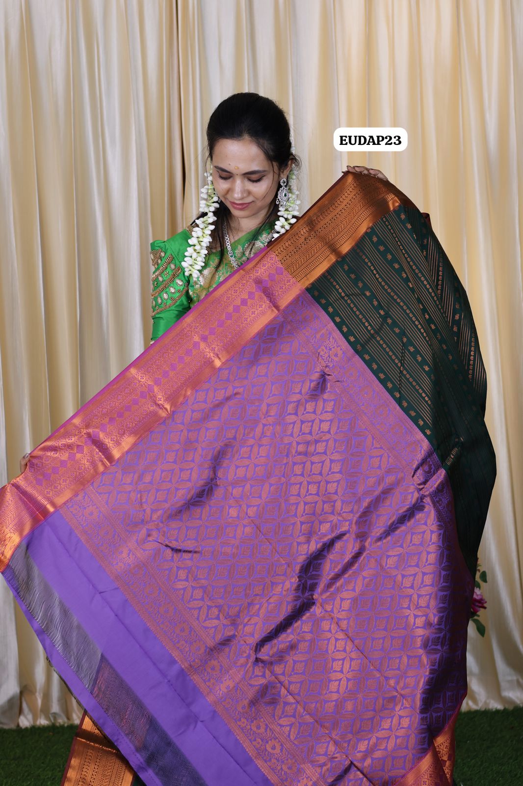 Aadi offer🤩Premium Kanchi semi soft silk saree Vairoosi design 🤗