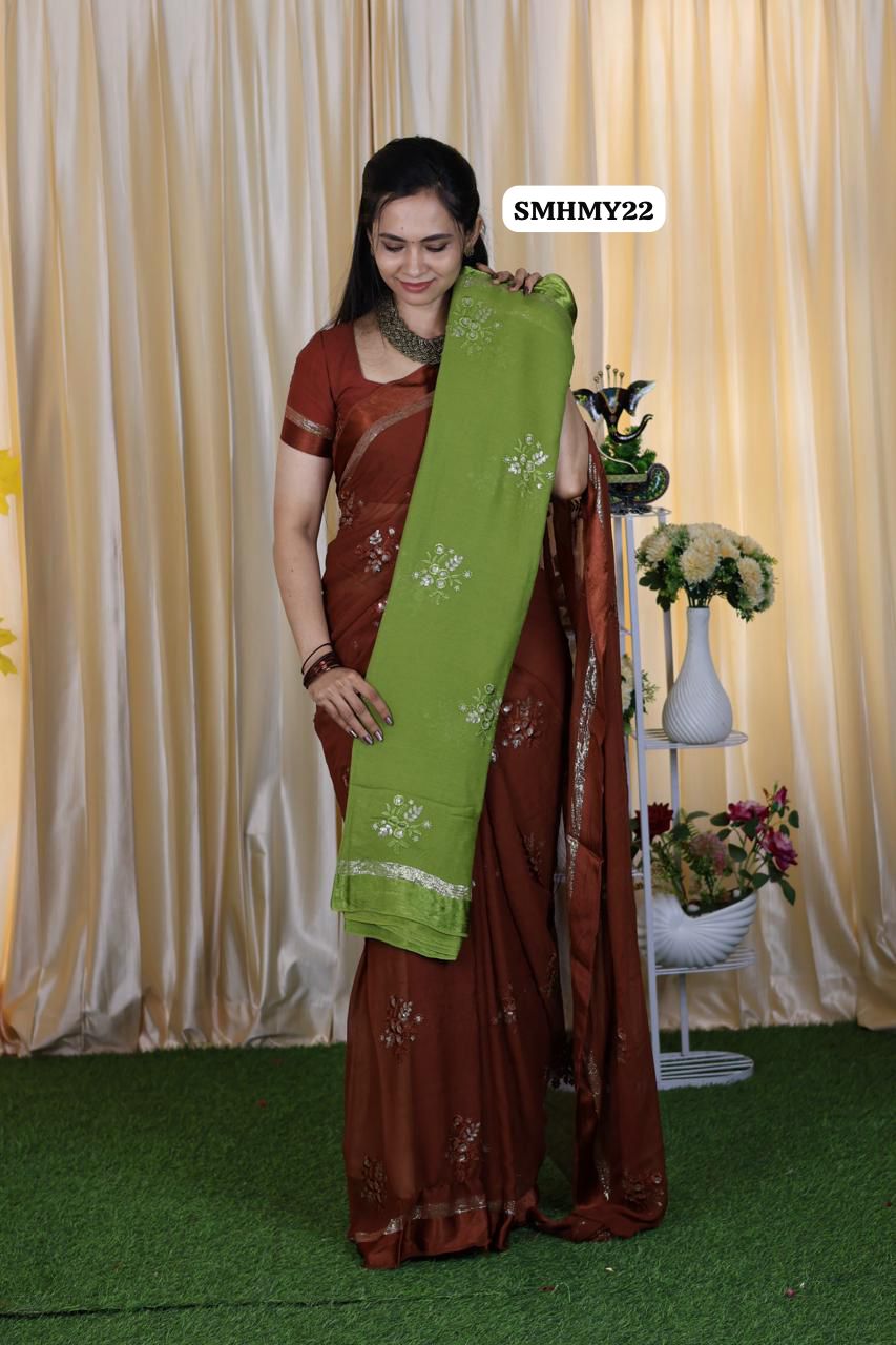 Viscose georgette sare 🥳