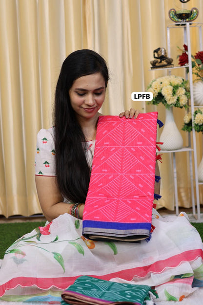Linen cotton saree offer‼️😍😎📚