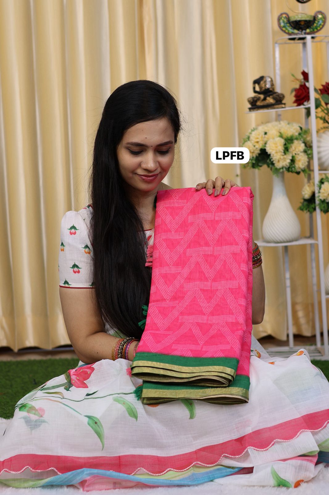 Linen cotton saree😍😎📚