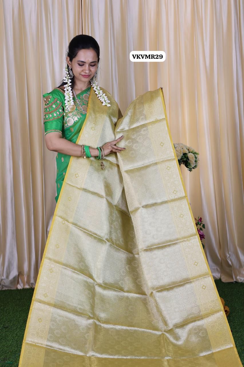 Katan tissue silk saree prebook 🥳