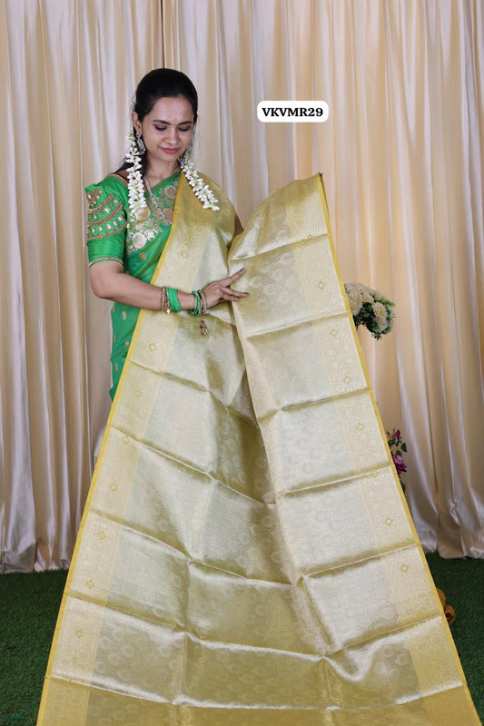 Katan tissue silk saree prebook 🥳