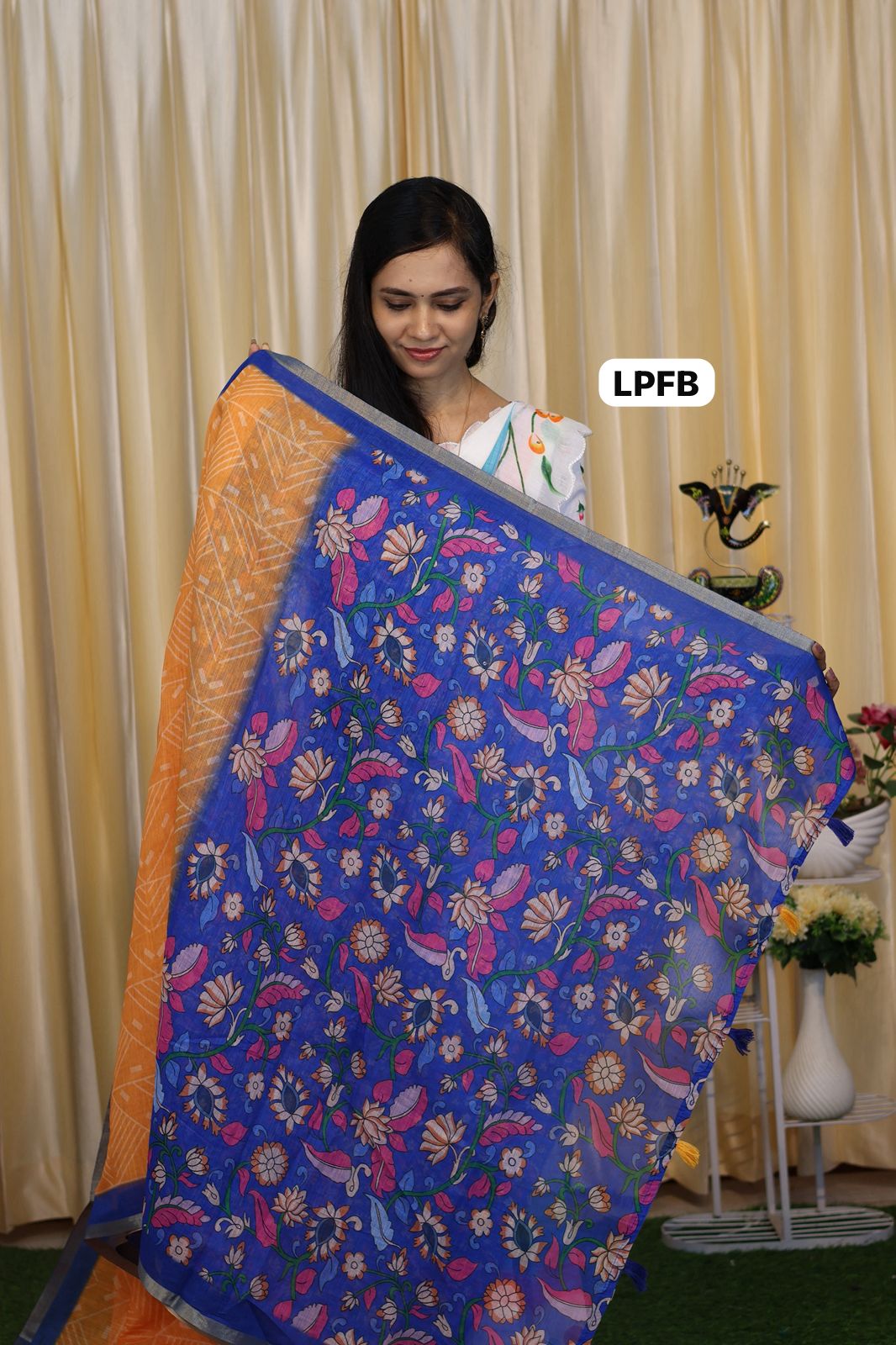 Linen cotton saree😍😎📚