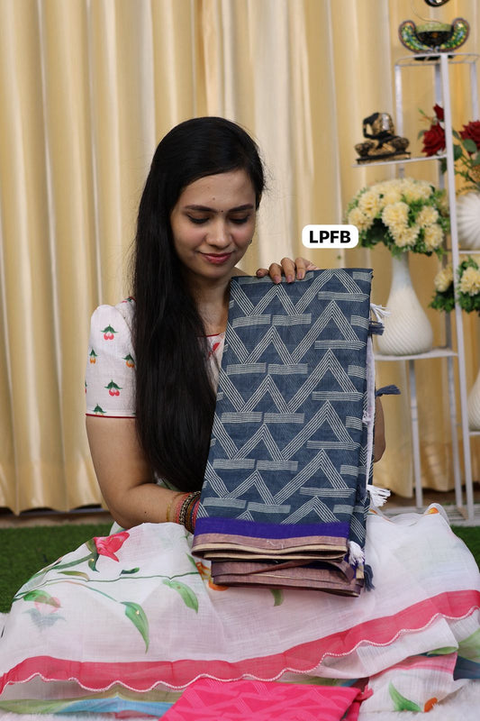 Linen cotton saree😍😎📚