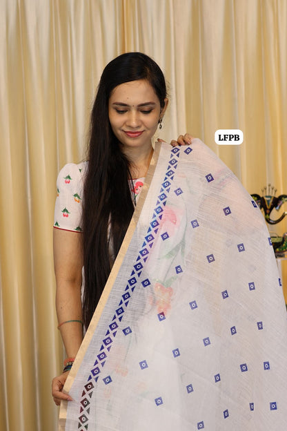 Soft linen cotton saree 😍😎📚