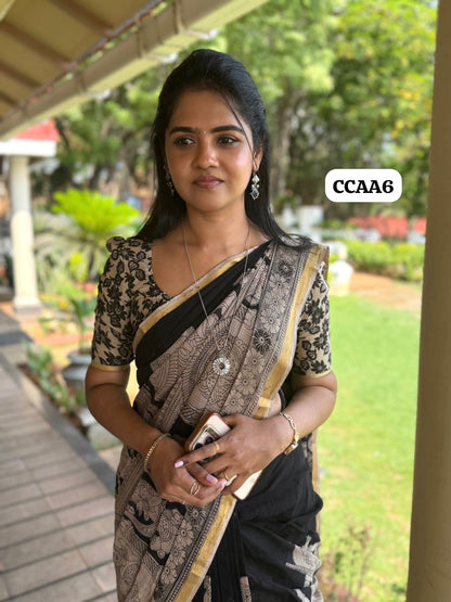 Soft Cotton Saree🥰😎📚