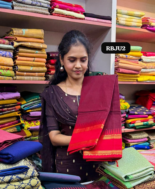 Premium chettinad cotton saree 🍏🍄