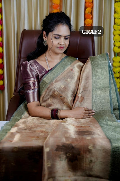 Semi Tussar Crushed 🍏🍄