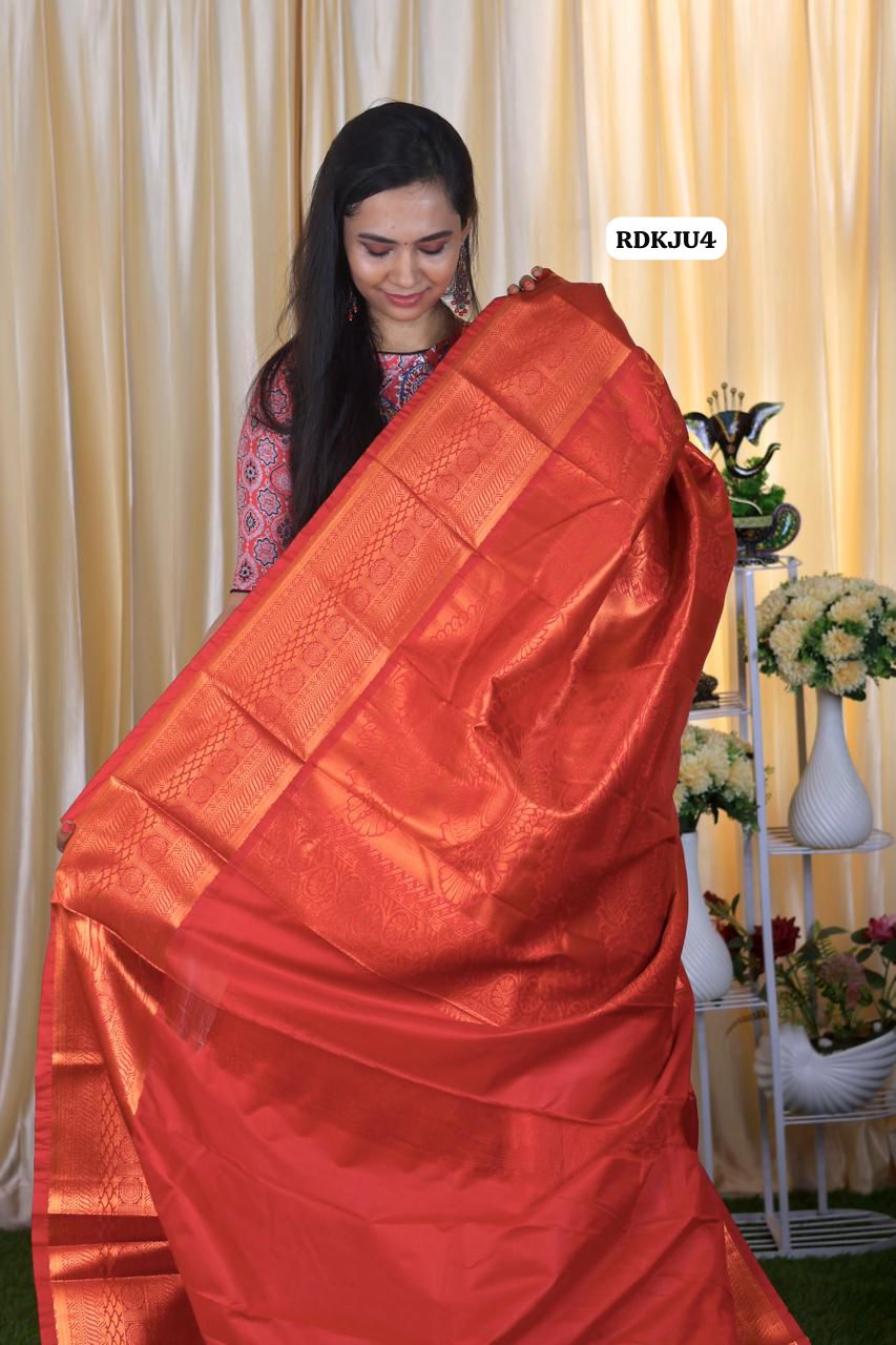 Nikkigalrani inspired saree chilly red colour 🥳