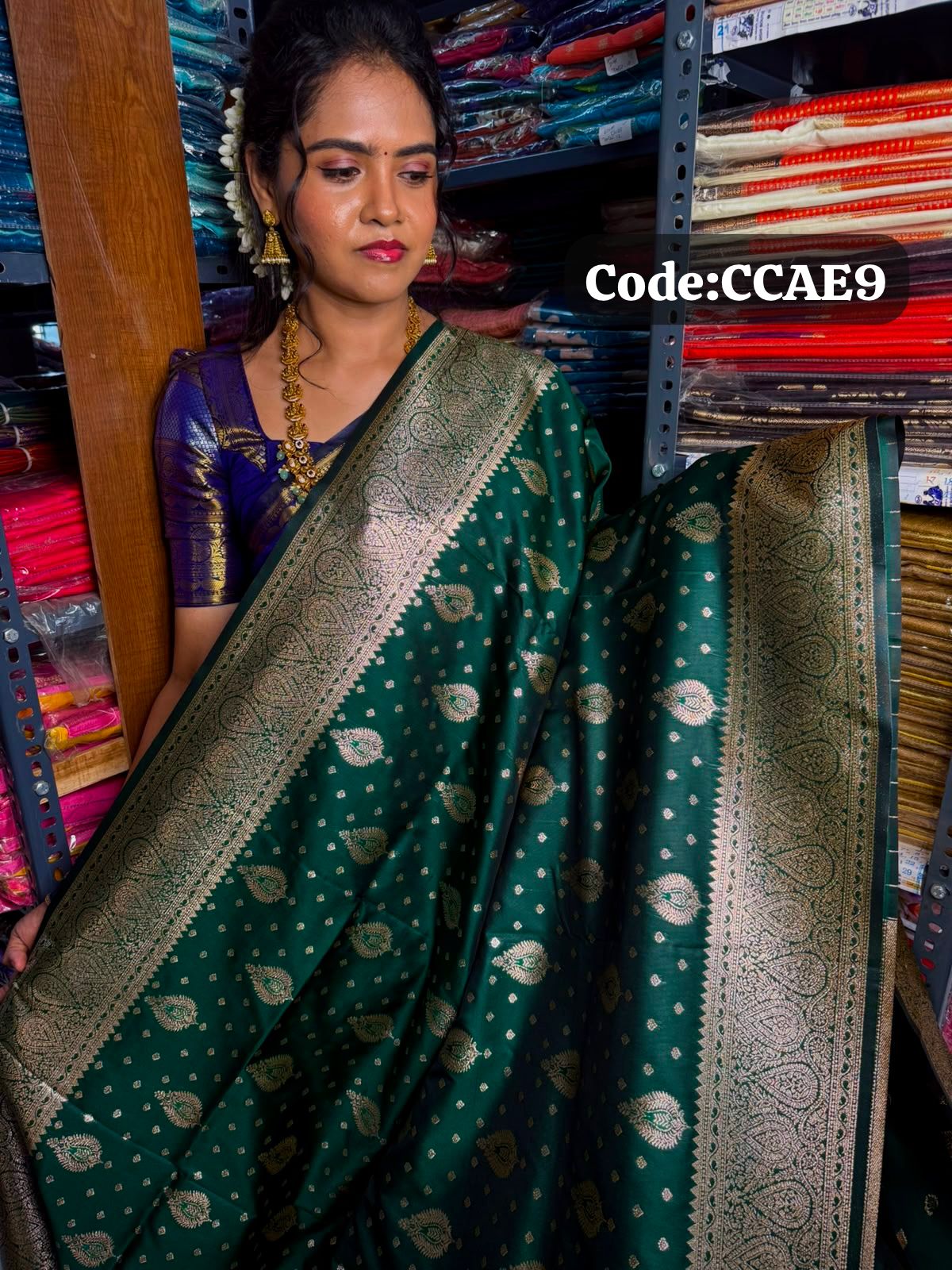 Kanchi semi silk saree🥰😎📚
