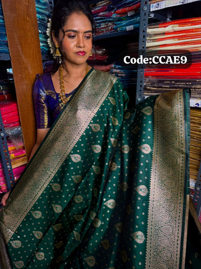 Kanchi semi silk saree🥰😎📚