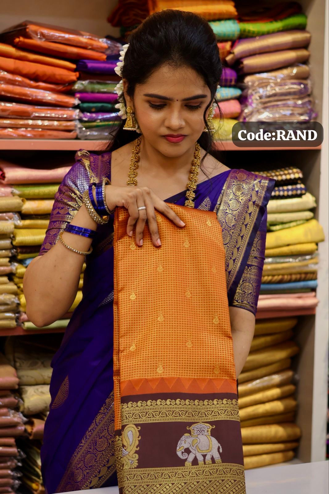Gadwal semi silk sareeoffer🎁