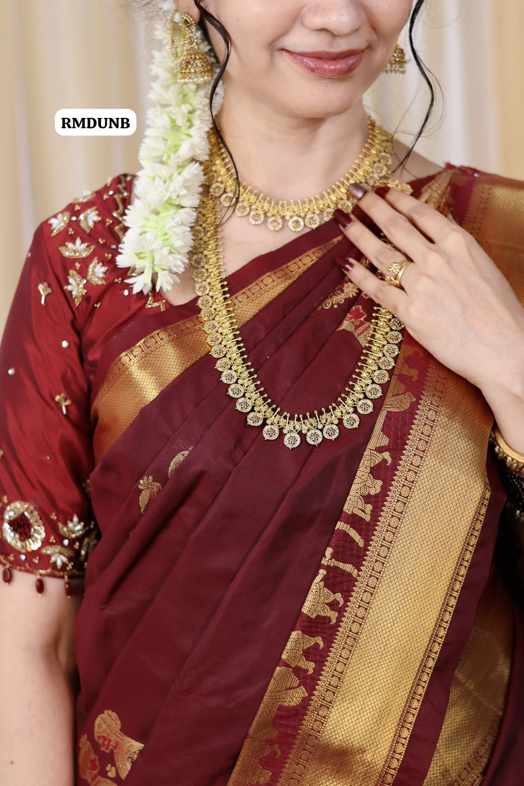 Real gold like imitation jewellery 😍😎midlength kasu malai