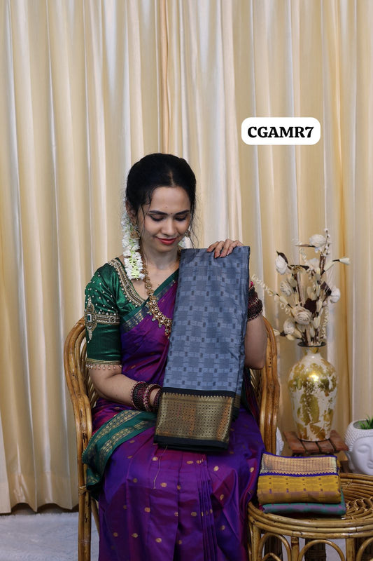 Semi silk saree😍😎📚