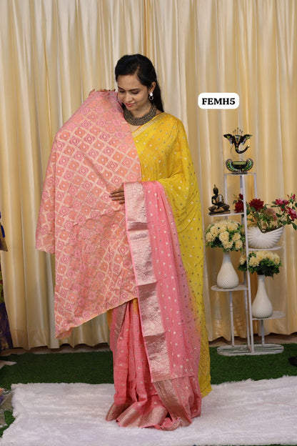 Premium Chinnon Georgette saree 😍🥳