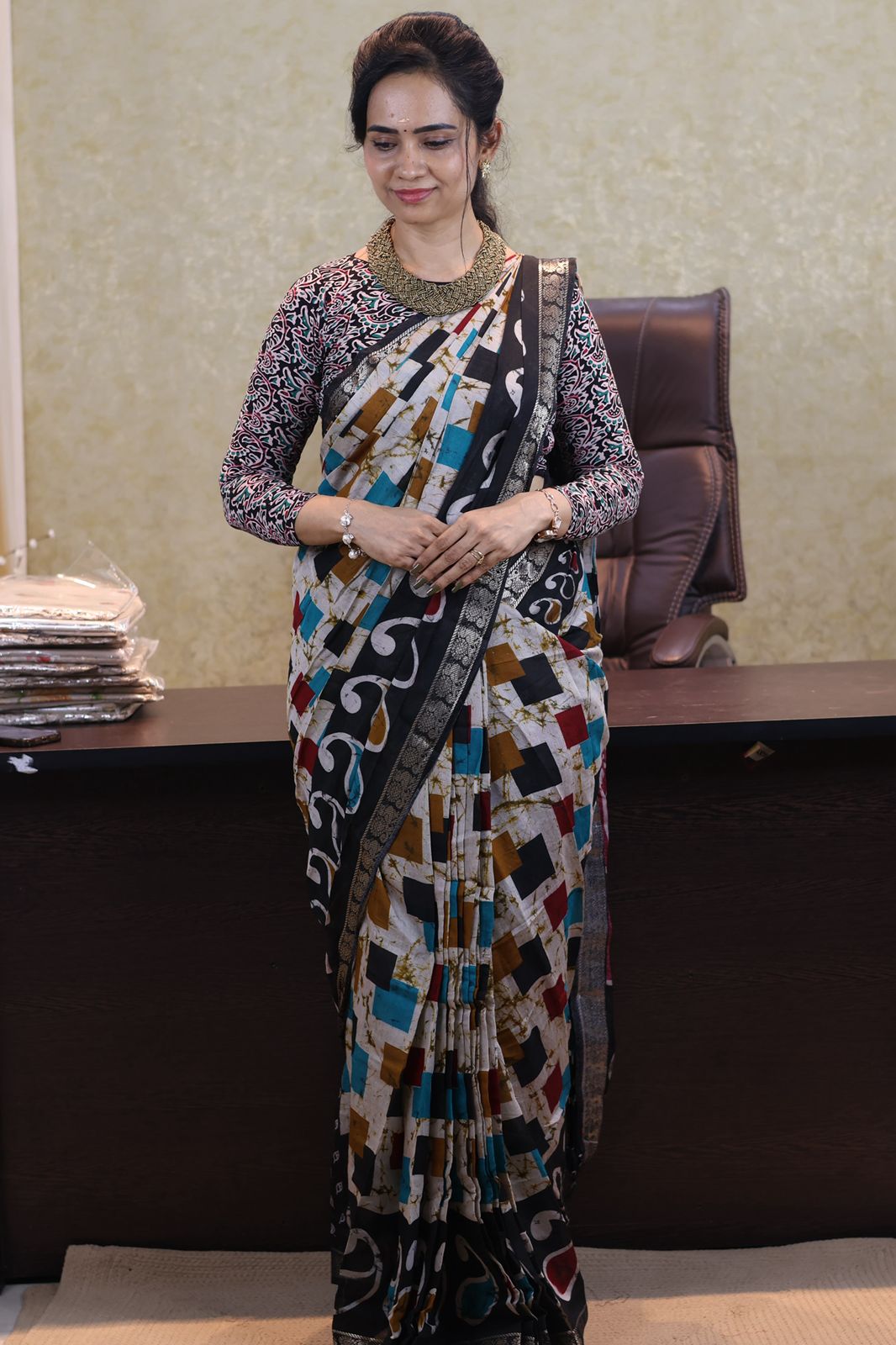 Maheshwari semi soft silk saree-😍😎📚