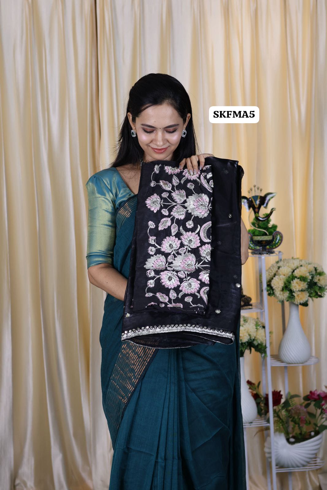 Jimmy Choo Saree with embroidery blouse🥳