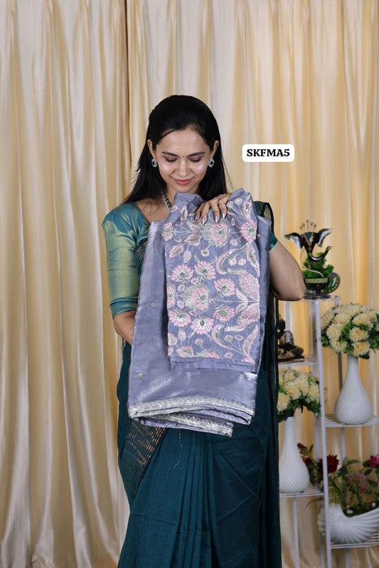 Offer 🤩Jimmy Choo saree with embroidery blouse 😍